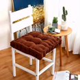 thumbnail image 2 of Golyzmt Corduroy Chair Seat Pad (Chair Cushion), 18" x 18", 4 Inch Thick, 1-Piece, Coffee, 2 of 5