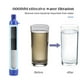 thumbnail image 4 of Outdoor Water Purifier Camping Hiking Outdoor Survival Reusable Purifier Portable Mini Water Filter System, 4 of 5