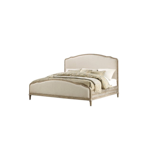 Wallace & Bay Haynes Queen Bed with Weathered Wood Framing in Gray