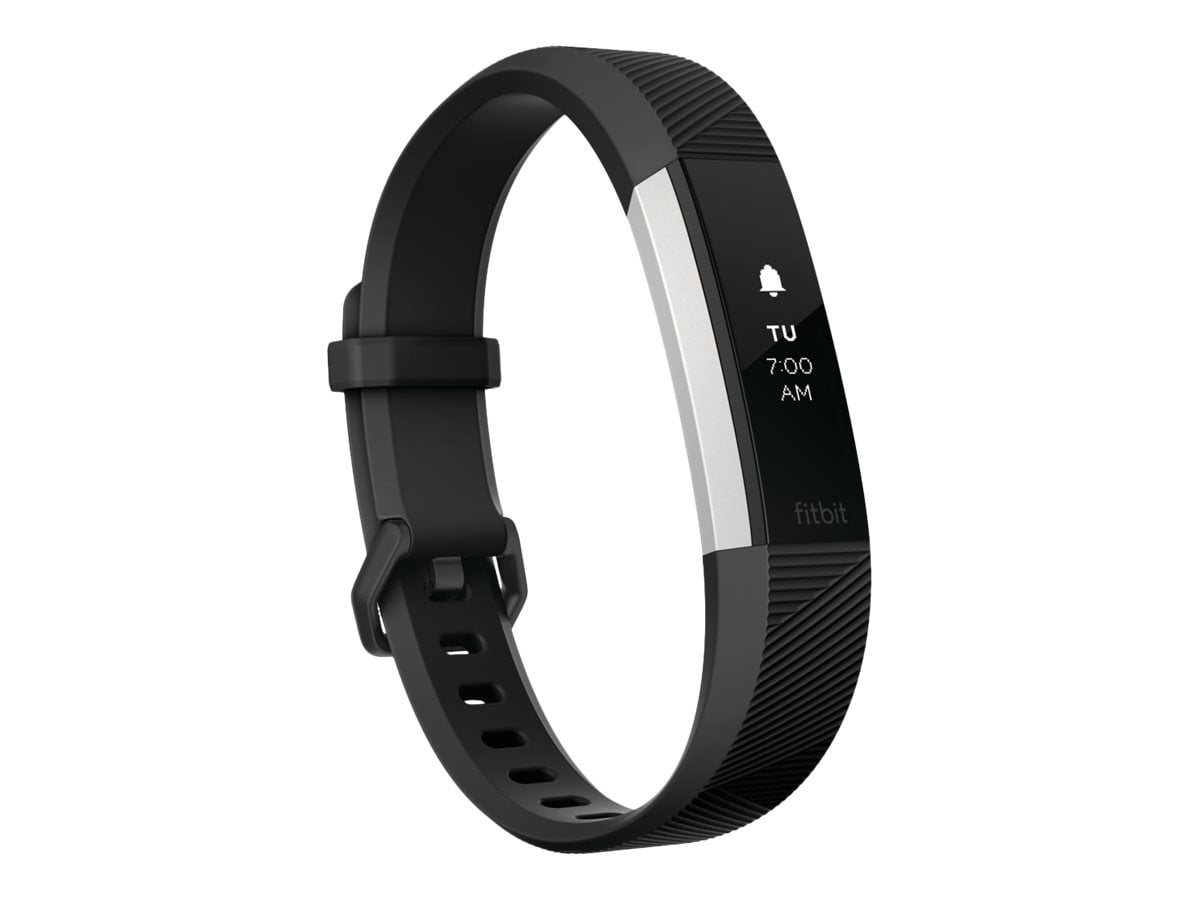 Fitbit Alta Black/Stainless Steel Activity Tracker Large 