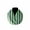 Green, variant on Cotton Blend Infinity Scarf 1 Inch Wide Stripes Print