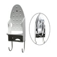 thumbnail image 4 of Wall Hanging Ironing Board Hanger with Hooks Door Wall Mounted Iron Holder Iron And Ironing Board Storage Ironing Board Rack for Household bnco perfecl Percha para tabla de planchar, 4 of 8