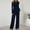 Navy, variant on Women's 2 Piece Sets 2025 Fall Outfits Long Sleeve Wide Leg Tracksuits Casual Lounge Set Matching Sets
