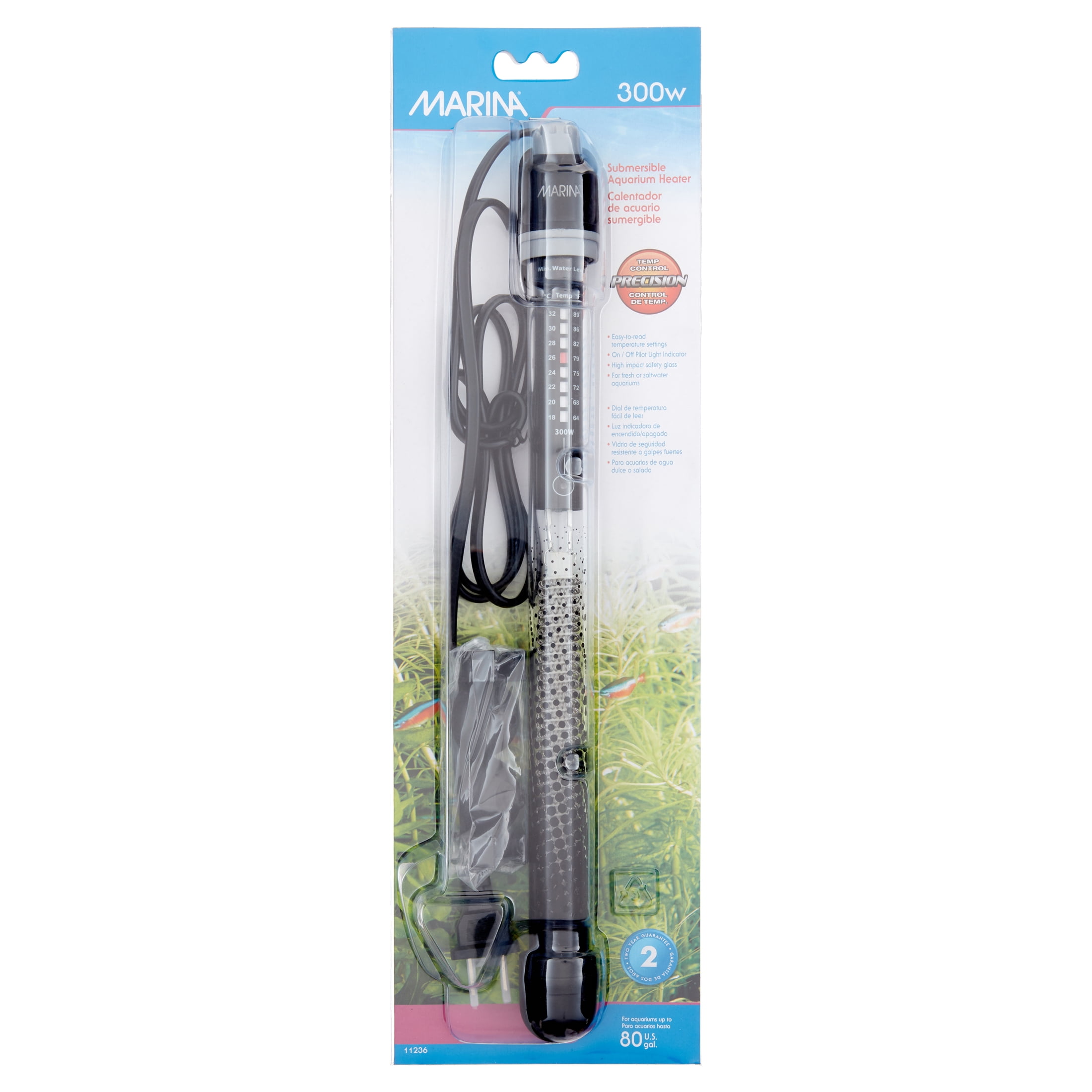 Marina submersible top aquarium heater