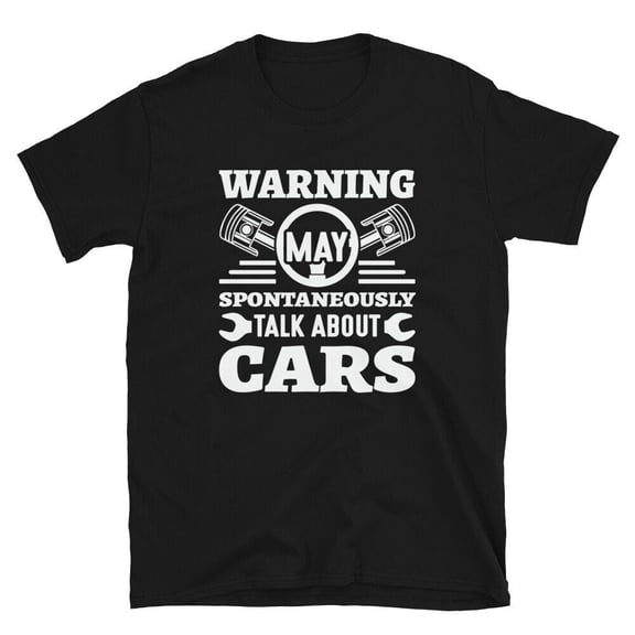 SEIKEMS Funny Car Guy Shirt Talk About Cars Tee For Car Enthusiast Gifts Mechanic T-Shirt For Him Men's Mechanic Tshirts Boyfriend Gift for Husband