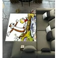 thumbnail image 1 of DEYOU Calvin And Hobbes Pattern Area Rugs 3 x 5ft Floor Carpet Mat for Living Dinning Room Bedroom Kitchen Hallway Office Decor, 1 of 6