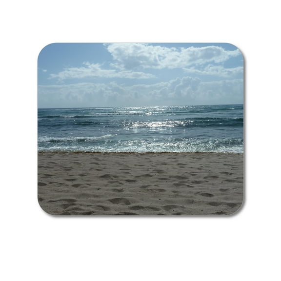 DistinctInk Mouse Pad - 1/4" Foam Rubber - Ocean Horizon Akumal Mexico