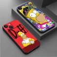 thumbnail image 2 of Case For Apple iPhone 11 13 15 14 Pro Max 12 Mini 7 8 Plus XR X XS SE 6 6S Black Soft Shell Phone Cover TPU Funny Homer Simpson 06 for iPhone 11ProMax, 2 of 6