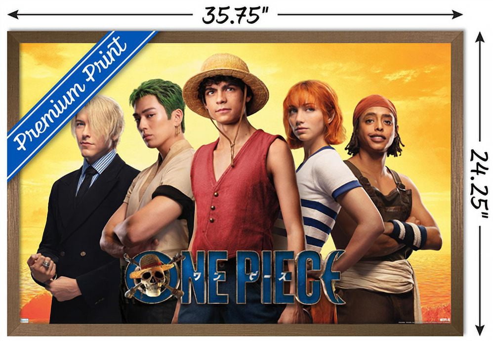 Netflix One Piece - Collage Wall Poster, 22.375" x 34" Framed