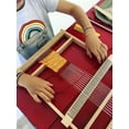 thumbnail image 6 of Weaving Loom Kit,Wooden Multi-Craft Loom for Kids Beginners Seniors,with Weaving Shuttles Heddle Bar,DIY Tapestry Looms Handcraft Weaving Frame Loom,15.7" H x 11.4" W, 6 of 13
