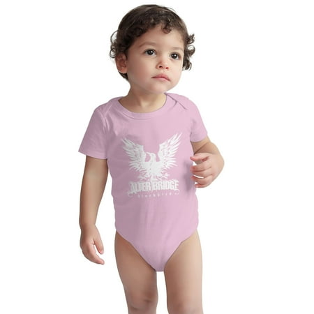 

Alter Baby Onesie Bridge Blackbird Logo Toddler Baby Boys Girls Short-Sleeve Bodysuits Cotton Romper Pink 12 Months