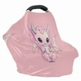 thumbnail image 4 of Renewold Dragon Bubble Tea Pink Stretchy Baby Car Seat Covers Carseat Canopy, Baby Breastfeeding Stroller High Chair Shopping Cart Cover, 4 of 7