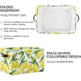 thumbnail image 3 of FREEAMG Yellow Lemons Storage Basket, Durable Canvas Organizer With Handles Large Collapsible Storage Bins Boxes for Home Office - 1 Pack, 3 of 7