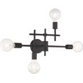 thumbnail image 1 of Nuvo 60/6861 Delphi 4-Light Vanity Fixture, Black, 1 of 4