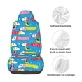 thumbnail image 4 of Wukai Color Dachshund Dog Full Set Car Seat Covers with Soft Padding Universal Auto Front Seats Protector and Cushion Mat, 4 of 5