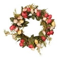 thumbnail image 1 of Flores Artificiales, Coronas Decorativas de Navidad de Puerta de de Bricolaje para Puerta Principal, Boda, Decoración rojo Yotijar Guirnalda de la puerta de la ramita de la flor, 1 of 10