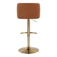 thumbnail image 5 of Toriano Adjustable Bar Stool, Gold Bar Stools, Bar Chairs, Swivel Bar Stools, Bar Stools Set of 2, 5 of 8