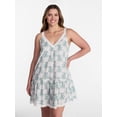 thumbnail image 2 of Joyspun Women’s V Neck Woven Sleep Chemise, Sizes XS-3X, 2 of 6