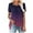Navy [Mix & Save More] [Summer Savings], variant on Women's Fashion Printed Fake Two Piece Short Sleeve Round Neck Blouse Top Shirt Casual Loose Fit Summer Vacation Beach Holiday | CSEONE,Blue L