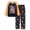 Black Orange "Power Up" Capybara & Axolotl, variant on Blue Game Controller Pajamas Boys Cozy Crew Neck Long Sleeve PJ Set for Kids Size 14