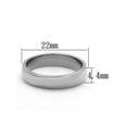 thumbnail image 2 of 4.4mm Classic Stainless Steel 316, High Polished Unisex Wedding Band Size 8, 2 of 5