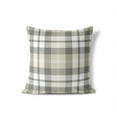 thumbnail image 2 of Gen Plaid Tan Charcoal Throw Pillow, 2 of 4