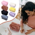 thumbnail image 4 of Plush Makeup Bag, Cute Soft Large Capacity Cosmetic Pouch, Zipper Travel Toiletry Bag, Makeup Brushes Storage Bag for Women Girls (1PC, Gray), 4 of 8