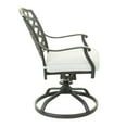 thumbnail image 5 of 37 Inch Wynn Swivel Patio Dining Chair, Cushioned Seat, Gray - Saltoro Sherpi, 5 of 5