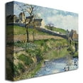 thumbnail image 2 of Trademark Fine Art "The Farm at Osny" Canvas Wall Art by Camille Pissaro, 2 of 2