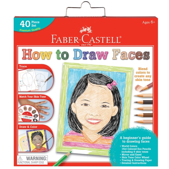 Faber-Castell World Colors How to Draw Faces Art Set