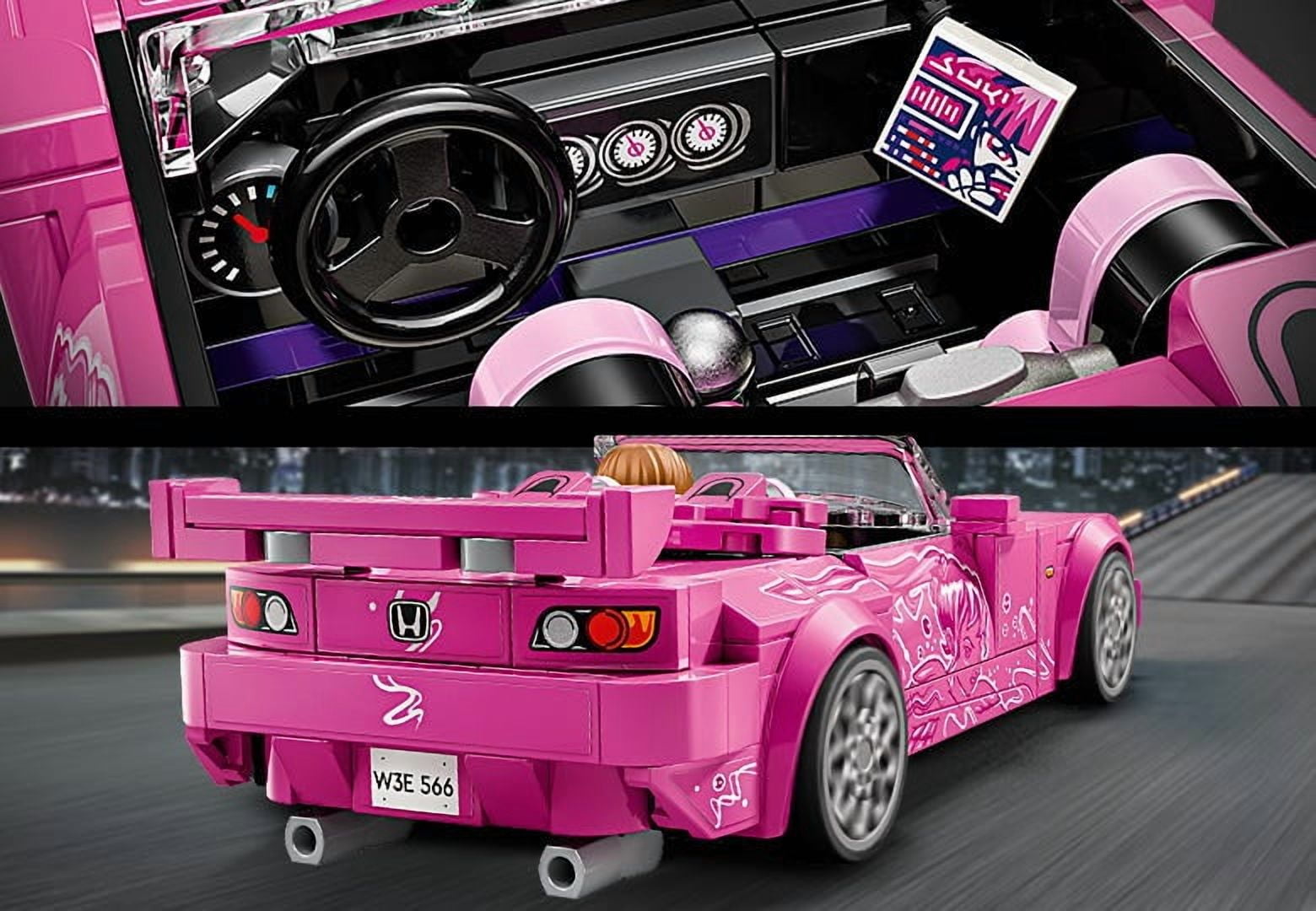 LEGO Speed Champions 2 Fast 2 Furious Honda S2000 Car Toy 77241  for Kids, Boys, and Girls, Ages 9+ - Birthday Gift Idea for Race Car and Movie Fans - Includes Suki Minifigure
