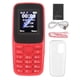 thumbnail image 1 of Unlocked 2G Phone for Senior Students, 1.77 inch Basic Senior Phone, Big Buttons, Dual Card, Dual Standby, SOS Help, Red LED Light, 1 of 4