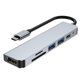 thumbnail image 1 of Base de expansión compatible con HDMI 6 en 1 Adaptador de concentrador USB 3.0 para portátiles Tablet Ipad Ehuebsd Para estrenar, 1 of 4