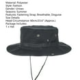 thumbnail image 4 of Shenmeida Outdoor Summer Unisex Wide Brim Fasten String Boonie Hat Sun Cap Jungle Headwear for Men Women, 4 of 4