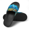 thumbnail image 4 of GZHJMY Stylish Slides for Women Men, Cartoon Underwater World Shark Soft Flexible Slip-on Sandals Slippers, 4 of 7