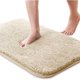 thumbnail image 1 of Bath Mat, Non-Slip Absorbent Bathroom Mat, Soft and Skin-Friendly Bath Mat, Washable Bath Mats, 50x80 cm, Beige, 1 of 5