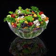 thumbnail image 6 of Raindrops Transparent Lotus Shape Fruit Salad Bowl Plastic Dessert Bowls Vegetable Seasoning Container for Restaurant Home, 6 of 8