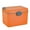 Orange, variant on Shoreew Medicine Storage Box Double-layered Multi Grid with Lock Design Large Capacity Rounded Edges Medical Organizer for Home Dorm