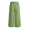 thumbnail image 6 of Womens Sweatpants Elastic Waist Solid Loose Long Daily Elegant Casual Wide Leg Sweatpants Women Light Green Xl, 6 of 6
