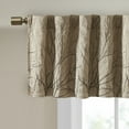 thumbnail image 2 of MAYEERTY 50x18" Faux Silk Embroidered Window Valance Tan, 2 of 8