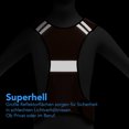 thumbnail image 4 of Chaleco reflectante de seguridad chaleco reflectante ajustable Flexible para actividades al aire libre correr de noche pesca, 4 of 8