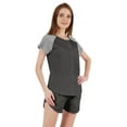 thumbnail image 3 of Inkmeso Ensemble de Nuit 2 Pcs pour Femmes Manches Raglan Chemise Boutonnée & Shorts Vêtements de Nuit-18, 3 of 7