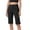Black, variant on Simua Bermuda Shorts for Women High Waist Stretch Womens Shorts for Summer with Pockets