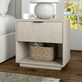 thumbnail image 4 of Karten 24" Wide Rectangular Fluted Nightstand in Alder White, 4 of 5
