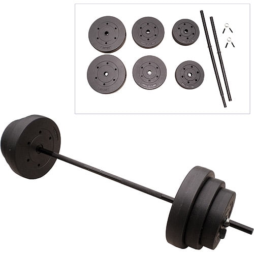 Gold's Gym 100 lbs Cement Weight Set - Walmart.com ...
