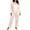 White, variant on vdgthytj Plus Size Loungewear Sets for Women Satin Long Sleeve Crewneck Tops Straight Leg Pants Fall Sleepwear 2 Piece Outfits(X-Large,White)