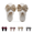 White, variant on Womens Fuzzy Bow Slippers Plush Warm Cozy Closed Toe Mule Indoor House Shoes Non-Slip Soft Sole Winter Trendy Fashionable