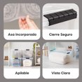 thumbnail image 3 of Contenedores de 68 Litros de Almacenamiento con Tapa y Hebillas de Cierre Seguro - Paquete de 4 - Libre de PBA, Tote de Organización, Transparente, 3 of 7