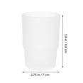 thumbnail image 2 of NIAIZEK 2Pcs Bathroom Toothbrush Holder Set Frosted Glass for Hotel Use Adults Holding Toothbrushes, 2 of 8