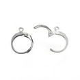 thumbnail image 2 of 100pc 304 Stainless Steel Leverback Earring Findings with Loop Stainless Steel Color 14.5x12x2mm Hole: 1.2mm Pin: 1x0.8mm, 2 of 2
